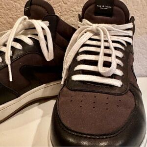 RAG & BONE
Black Retro Court Mid Sneakers